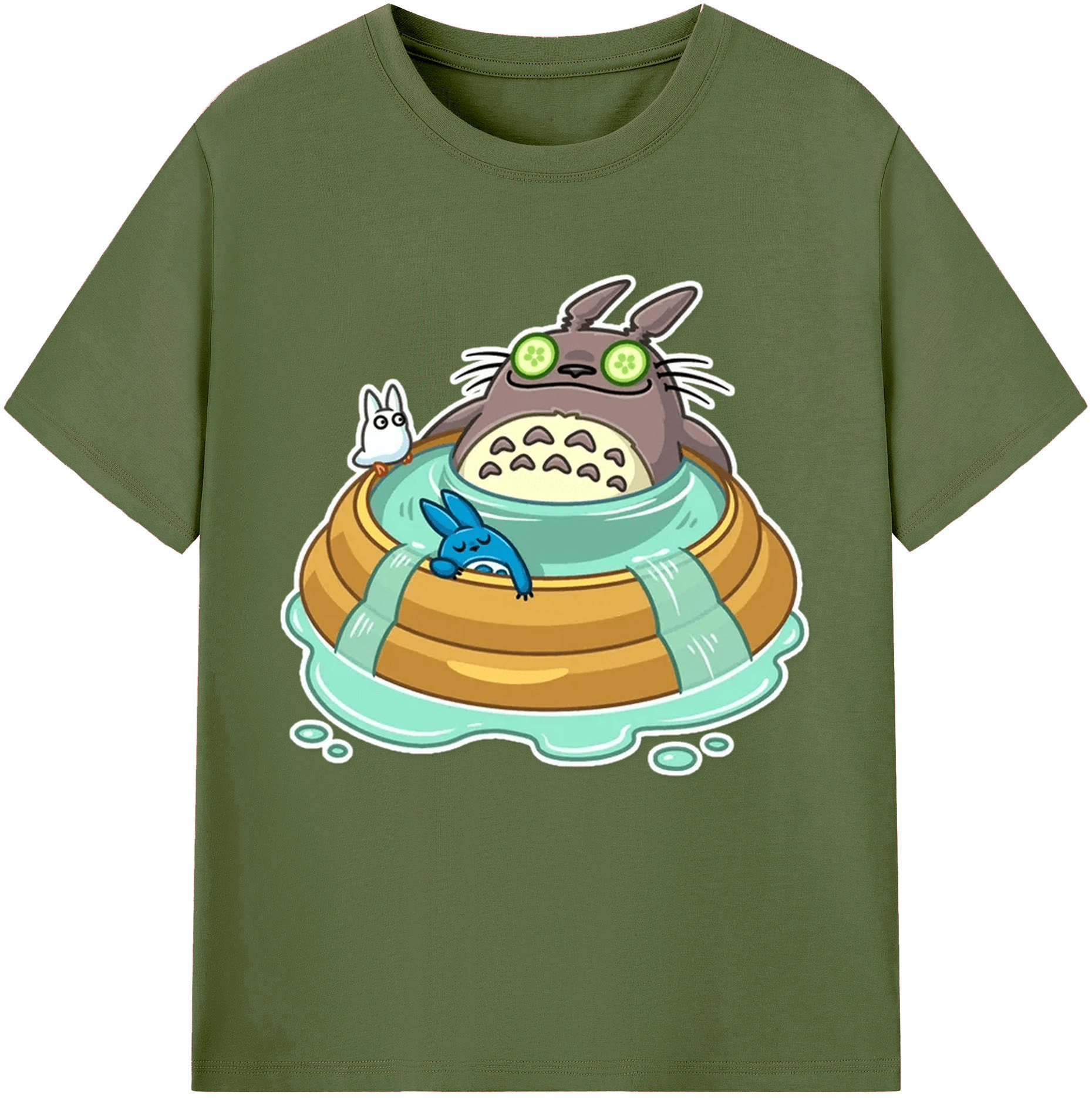 （画像用） となりのトトロ 草壁メイ 草壁サツキ My Neighbor Totoro Satsuki Kusakabe Mei Kusakabe 綿100％半袖Tシャツ（フロントプリント）